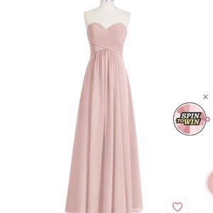 azazie dusty rose bridesmaids dress
